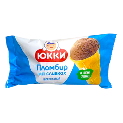 Мороженое «Юкки» пломбир на сливках шоколадный