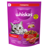 Корм взрослых кошек и котов «Whiskas» говядина