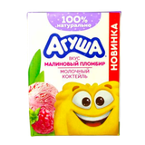 Коктейль молочный «Агуша» 2% малиновый пломбир