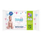 Салфетки влажные «Paddlers soft & cream» 72 шт
