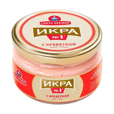 Икра деликатесная «Санта Бремор» с креветкой 
