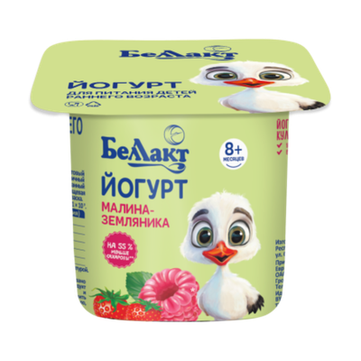 Йогурт «Беллакт» 3% малина-земляника 