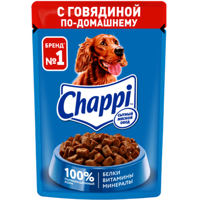 Корм для взрослых собак «Chappi» говядина по-домашнему