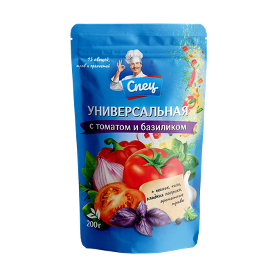 Приправа «Спец Универсальная» с томатом и базиликом 