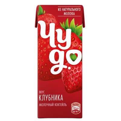 Коктейль молочный «Чудо» клубника