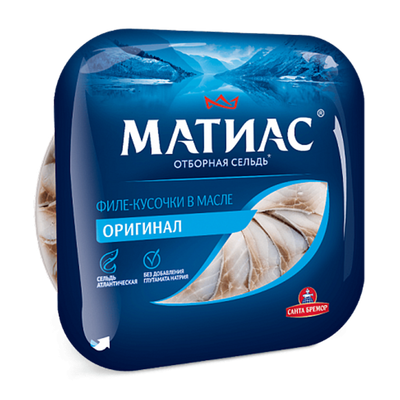 Филе сельди «Матиас» оригинальное кусочки