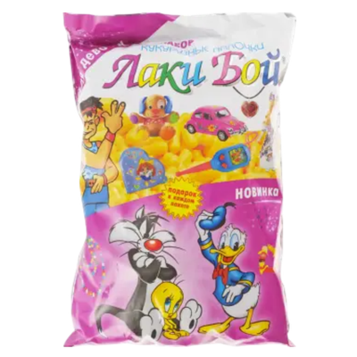 Кукурузные палочки «Лаки Бой» ванильно-сливочные