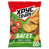 Сухарики пшеничные «Хрустteam Багет» томат и зелень