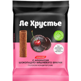 Полоски кондитерские «Ле Хрустье» шоколадно-вишневый брауни