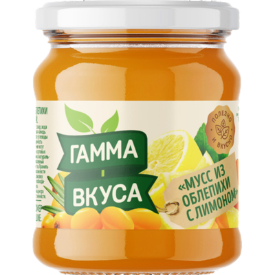 Мусс «ГАММА ВКУСА» облепиха-лимон