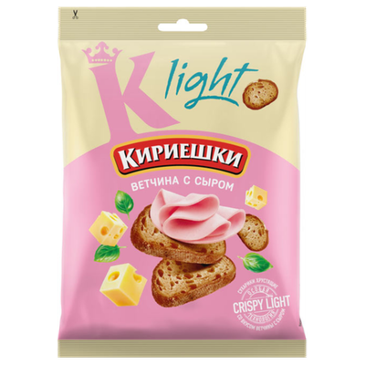 Сухарики «Кириешки» ветчина с сыром
