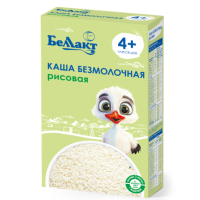 Каша безмолочная «Беллакт» рисовая с 4 месяцев
