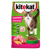 Корм для взрослых кошек «Kitekat» телятинка аппетитная - Мир Продуктов №3