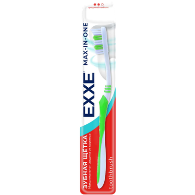 Зубная щетка «EXXE» средняя