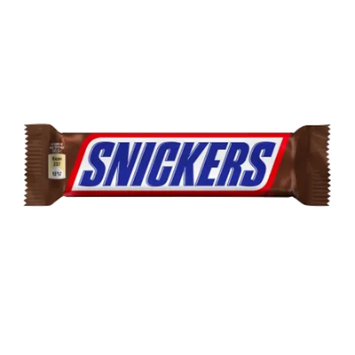 Батончик «Snickers» с арахисом карамелью и нугой покрытый молочным шоколадом