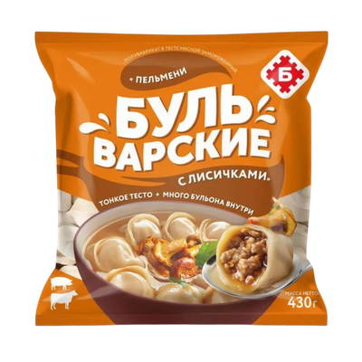 Пельмени «Бульварские» с лисичками
