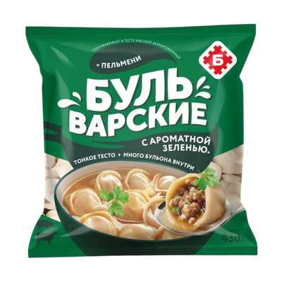 Пельмени «Бульварские» с ароматной зеленью