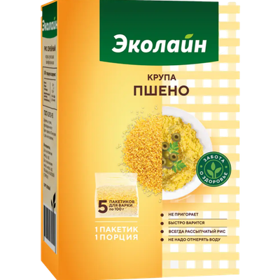 Пшено «Эколайн» шлифованное