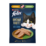 Корм для кошек «Felix» паштет со вкусом курицы и кролика - Мир Продуктов №3