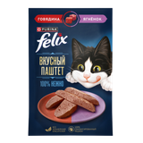 Корм для кошек «Felix» паштет со вкусом говядины и ягненка