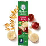 Gerber. Фруктово-злаковый батончик «Банан и Вишня»