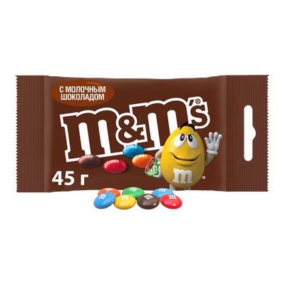 Драже «M&M's» с молочным шоколадом в глазури