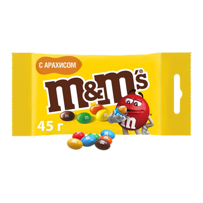 Драже «M&M's» с арахисом и молочным шоколадом 