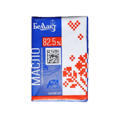 Масло сладкосливочное не соленое 82,5%