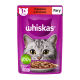 Корм для взрослых кошек «Whiskas» рагу с говядиной и ягненком»