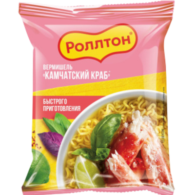 Вермишель «Роллтон» камчатский краб