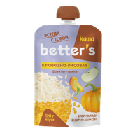 Каша кукурузно-рисовая «better's» тыква - Мир Продуктов №3