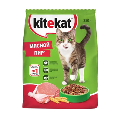 Корм для взрослых кошек «Kitekat» мясной пир