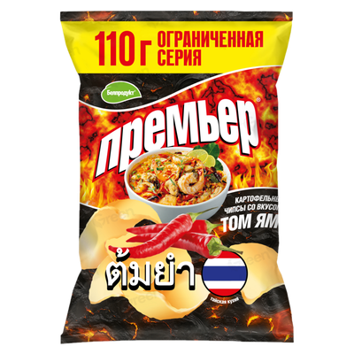 Чипсы «Премьер» со вкусом «Том Ям»