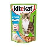 Корм для взрослых кошек «Kitekat» рыба в соусе