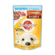 Корм для щенков «Pedigree» с говядиной в соусе - Мир Продуктов №3
