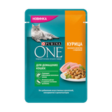 Корм для домашних кошек «Purina One» с курицей и морковью