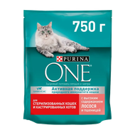 Корм для стерилизованных кошек и кастрированных котов «Purina One» с лососем и пшеницей - Мир Продуктов №4