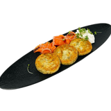 Сырники с семгой и зеленью