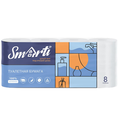 Бумага туалетная «Smarti» 3сл
