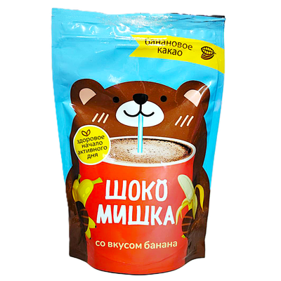 Какао-порошок «Шокомишка» совкусом банана