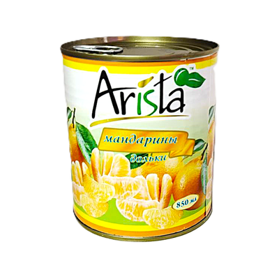 Дольки мандарина «Arista» консервированные