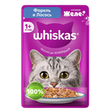 Корм для кошек «Whiskas» форель-лосось в желе