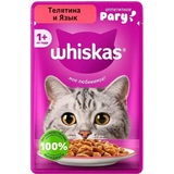 Корм для кошек «Whiskas» рагу телятина-язык 