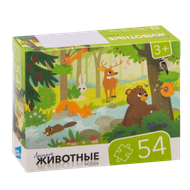 Пазлы «Лесные животные» 54 - Мир Продуктов №3
