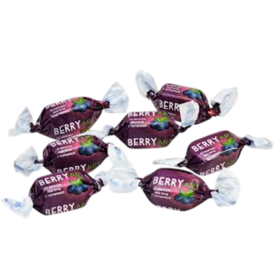 Конфеты «Berryart» желейные глазированные с начинкой йогурта и черники