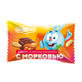 Конфеты глазированные «Смешарики» арахис и мягкая карамель с морковью