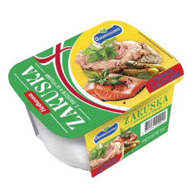 Продукт плавленый «Buonissimo» 50% с лососем и огурцами