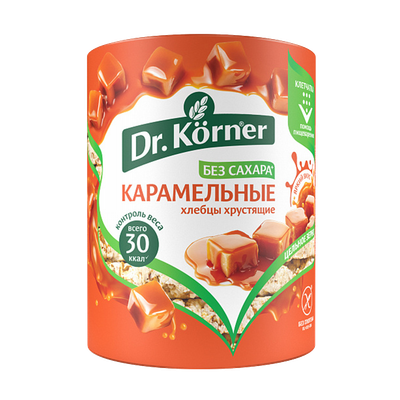 Хлебцы хрустящие «Dr.Korner» карамельные