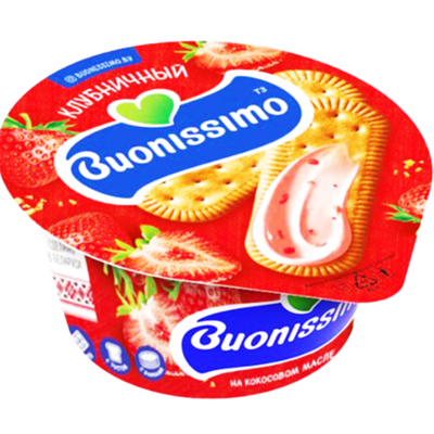 Крем с творогом «Buonissimo» клубничный