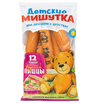 Сосиски «Мишутки для пиццы» в/с